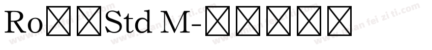 Ro羽衣Std M字体转换